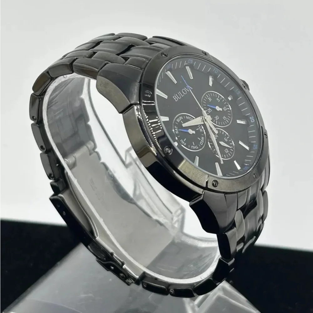 Bulova Black Chronograph Watch